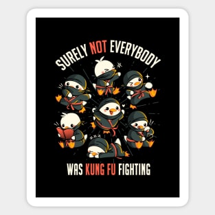 Surely Not Everybody Was Kung Fu Fighting Duck Ninja by Tobe Fonseca Sticker